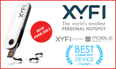 The World's Smallest Personal Hotspot - The XYFI - is now Available!